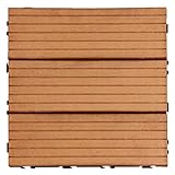 タンスのゲン ウッドパネル 樹脂 27枚セット 2.4平米用 ジョイント式 30×30cm 正方形 Bタイプ：レッドブラウン 42300000 10