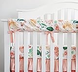 sahalerベビーベッドレールカバーLong CribレールガードベビーTeethingカバープロテクターラップ子供部屋ベッドレールカバー Baby Crib Rail Cover