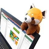 AQUA ぬいぐるみ ここにいるよ レッサーパンダ ノートパソコンのモニターに乗っかるぬいぐるみ 620000100