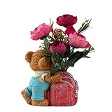 Zhhlinyuan 美しい Artificial Flowers - Artificial Silk Plant and Flowers Range with Pots