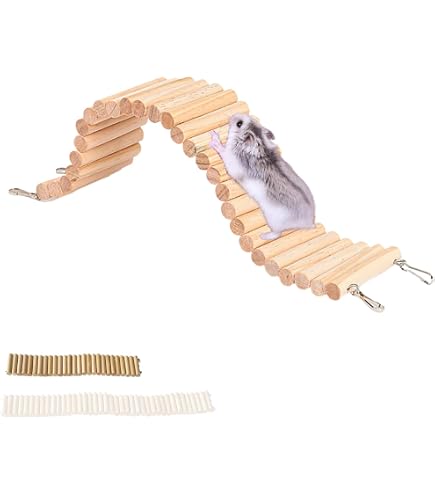 Amazon | dilib インコ はしご おもちゃ 木製 鳥 止まり木 吊り下げ