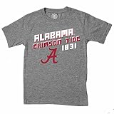 Wes and Willy Alabama Crimson Tide Youth NCAA Biggest Fan Tシャツ – チャコール、 Youth Small ブラック