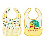 ▲▽ディズニー【disney】国内正規品△▼2枚組プーさんキャッチポケット付お食事エプロン (00, 40)