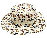 (よキーよ)Yokeeyo ベビー用ハット つば広 赤ちゃん キャップ サファリハット キッズ 帽子 子供サンバイザー フィッシャーマンハット 紐付き 動物柄 お馬さん 女の子 男の子 男女児 紫外線