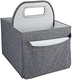 JJ Cole Heather Diaper and Wipes Caddy, Slate by JJ Cole [並行輸入品]