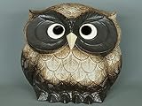 信楽焼陶器 傘立 ふくろう傘立 13号 高さ39cm #しがらき焼 翔オリジナルの金運豆蛙ストラップ・鈴付1本と陶器製保存容器(お漬物、お味噌等5合用)をもれなくプレゼントさせていただきます
