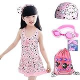 (チェリーレッド) CherryRed ガールズ ベビー 女の子 水着 ビキニ 子供用 ビキニ水着 可愛い 五点セット M 3#