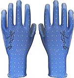 g-style 【ガーデニング用手袋】 PUキュート (ダイヤ柄) ブルー S 10双セット