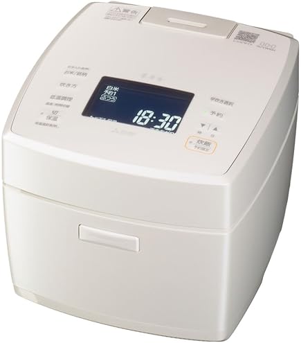 Amazon | 三菱 IHジャー炊飯器 NJ-XS103J-R 5.5合炊き ルビーレッド 炭