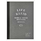 クレイド(Kleid) ノート LIFE×kleid ノーブルノート チャコール A5 2mm方眼 8966