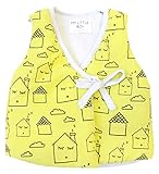(ラボーグ)La Vogue ベビー服 キッズ 中綿 ベスト トップス 可愛い コート チョッキ アウター 秋冬 子供服 女の子 男の子 厚手 防寒 綿服 イエロー 90cm