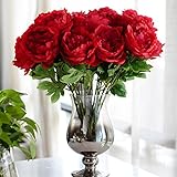 Kicode Simulation DIY Emperor Peony Bouquet Hydrangea Artificial Silk Flowers Wedding Bridal Home De