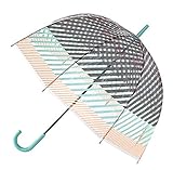 SPICE(スパイス) レディース・ウィメンズ ハッピークリアドームアンブレラ 63.5cm 手開き傘 (ストライプ)