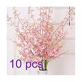 Pumpumly 造花 オンシジウム フロア 胡蝶蘭 結婚式 装飾 プレゼント 贈り物 10pcs