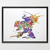 Dignovel Studios 8X10 Final Fantasy VI inspired Watercolor Print illustration Art Nursery decor Kids