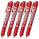 ゼブラ 油性マーカー マッキーノック細字 赤 5本入 P-YYSS6-R5-AZ