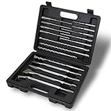XtremepowerUS 17 Pc Drill Bits & Chisel Sds Plus Rotary Hammer Bits Set [並行輸入品]