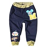 (ミニケー) MINI-K ミニケー スウェットパンツ 男の子 裏起毛 キッズ ロングパンツ 長ズボン ウエストゴム ナルミヤ 100cm MK6-4091【ネイビー】