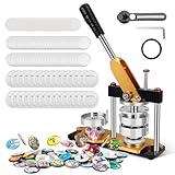 缶バッジメーカー 新型缶バッチマシーン 回転バッジマシン 58mm缶バッヂ製造機 缶バッジメーカー DIYバッジマシン DIYバッジ バッジ素材 100個付き DIYのおもちゃ 手芸 ハンドメイドキット 手づくり 缶バッチ 花粉症 (58ｍｍ)