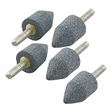 5個グレー0.78 "直径コーンヘッドメタルシャンク研削ポイントマウント