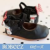 ロビーズ 本革ベビー靴 ソフトソール Disney APMAアメリカ足病学協会認定の赤ちゃん靴 ディズニー ミニー ファーストシューズ ベビーシューズ ベビー靴 室内履き 保育園上靴 12-18mos