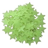 Hollt 蓄光 夜光ステッカー 壁紙 星空 きらきら かわいい星 ウォールステッカー 子 供部屋 飾り 蛍光シール（100枚入）