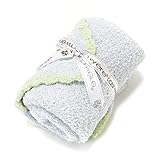 (カシウエア)kashwere 縁取ベビーブランケット＆キャップ BB-67-170-30 BLUE/GREEN 78cm×78cm [並行輸入品]