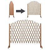 拡張可能なパティオフェンス木製画面ポータブルペット安全ゲートKid Garden