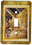 3dRose LLC lsp_41330_1 Music and Words, Single Toggle Switch
