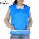 Generic Bluee, OneSize : EZLIFE High Quality Waterproof Safe Adults Mealtime Bib Ajustable Mealtime 