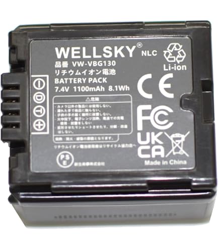 Amazon | VW-VBG130-K VW-VBG130 互換 バッテリー パナソニック HDC