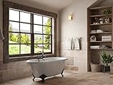 60 " Cast Iron Double Ended Tub with 7 "蛇口穴drillings- " Franklin " TC60DECIORB-7