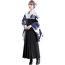 Amazon | [SOUBIEN] ソウビエン 袴4点セット（二尺袖/無地袴/襦袢/下帯 