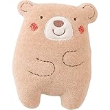日本製 オーガニックコットン ゆるくまちゃん にぎにぎ 鈴入り！アモローサマンマ amorosa mamma！ベビー 新生児用 おもちゃ ぬいぐるみ ファーストトイ ニギニギ