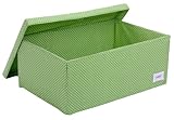 Minene Underbed Storage Baskets with Dots (Green)