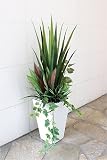 観葉植物 寄せ植えグリーン 90cm 造花 人工観葉植物 CT触媒 大型 インテリア
