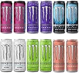 モンスター ゼロカロリー エナジードリンク アソートセット 12本 (Amazon.co.jp限定)