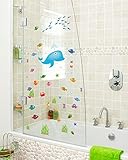 bibitime under sea壁デカールFriendly Dolphin壁のビニールのステッカー子供部屋寝室浴室アートPVC装飾、DIY 75 cm x 20.86 "