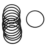 DealMuxラバーシールオイルフィルターOリングガスケット（10ピース）、ブラック、3ミリメートルX 56ミリメートル
