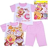 【本体綿100％】2017年 夏物 アンパンマン 半・半 ２トップス 半袖パジャマ Anpanman ピンク◇90cm