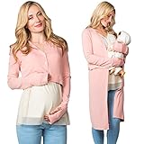 Sweet Mommyマタニティ、授乳4 in 1つカーディガン US サイズ: M カラー: ピンク