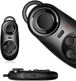ZZHdd ワイヤレス万能リモコン 万能リモコン ゲームパッド ブルートゥース 携帯リモコン スマートフォン用リモコン 無線コントロール 小型カメラリモコンPCパソコン VR 3Dメガネ 自撮り 音楽操作 など機能付き 操作簡単PCパソコンiPhone、Android スマホ タブレットに対応多機能 無線 リモコンfor iPhone 7/7 Plus/6s/6s Plus/6/SE/iPad/Xperie XZ/X Compact/Huawei Mate 9/Mate 9 Lite /Mate 9 Pro (ブラック)