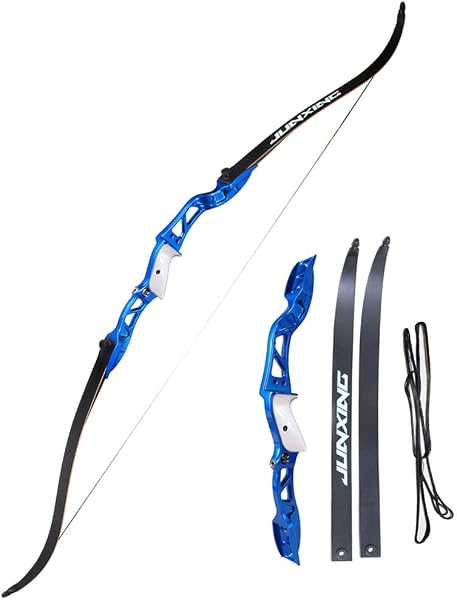 SHARROW 66" アーチェリー競技リカーブボウ 20~32LBSアーチェリー 弓矢セット アルミニウム合金狩猟弓 アーチェリー 狩猟弓 練習弓 初心者なリカーブボウ 取り外し可能 弓道練習専用弓 左/右利きリカーブボウ - 1