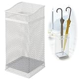 アンブレラスタンド 傘立て かさたて スクエアメッシュ ホワイト 07928