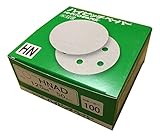 三共理化学 ハイピッチペーパー HNAD マジック式研磨紙 Φ125mm 円形型ディスク穴なし 50枚入り #100