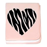 CafePress – Love Zebra – スーパーソフトベビー毛布、新生児おくるみ ピンク 06605456516832E