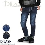 (ディラッシュ) DILASHストレッチデニムパンツ（スキニー・フル）/秋 140 ブルー