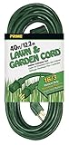 Prime Wire & Cable EC880628 40-Foot 16/3 SJTW Lawn and Garden Outdoor Extension Cord, Green [並行輸入品]