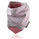 Reversable Polka Dot/Pink Soft Cotton Baby Teething Bandana, Teething Bib, Drool Bib [並行輸入品]