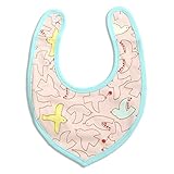 baby ampersand 車柄＆鳥さん柄1Ｐスタイ　ピンク　90cm